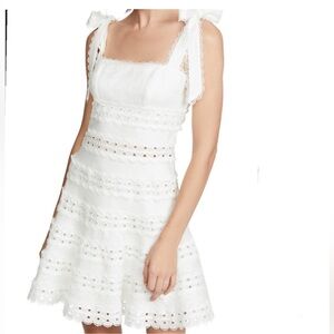 Goodnight Macaroon Dolly Crochet Graduation Easter Spring White Strap Dress Sz M